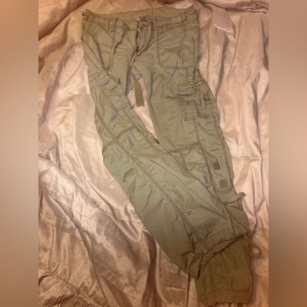 Hollister Light Green Cargo Pants